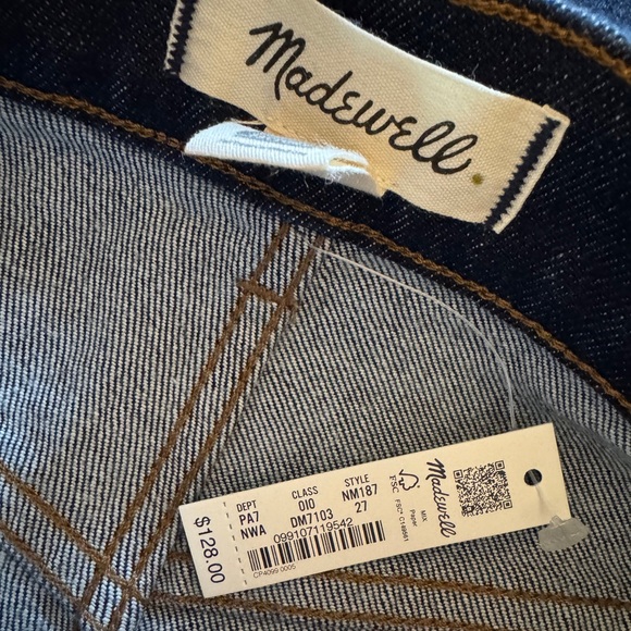 Madewell '90s STRAIGHT Dark Blue Straight Leg Jeans size 27 - Picture 11 of 12